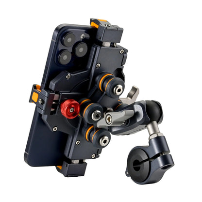 Universal Motorcycle Phone Holder Alloy Anti-Shake 360° Adjustable Motos Bike Navigation Bracket Metal Motorcycles Accessory