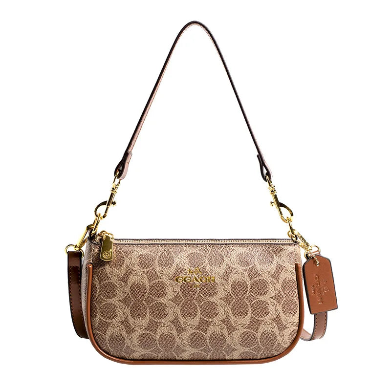 Classic Vintage Ladies Crossbody Handbag High-End Women's Underarm Shoulder Bag Elegant Designer Leather Messenger Bag For Women