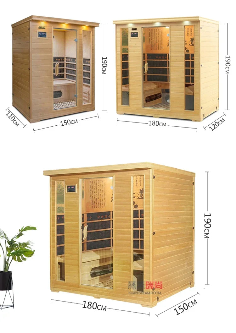 Sweat steam room household sauna room Tomalin sweat steam box energy module far infrared light wave room dry steamer