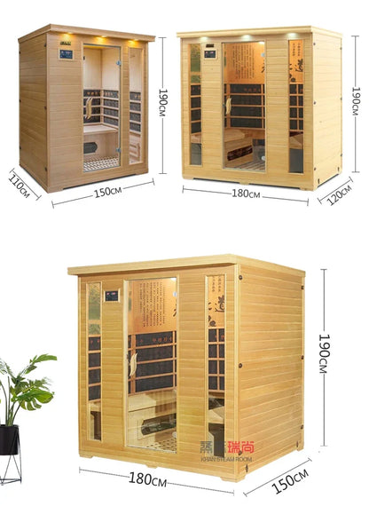 Sweat steam room household sauna room Tomalin sweat steam box energy module far infrared light wave room dry steamer