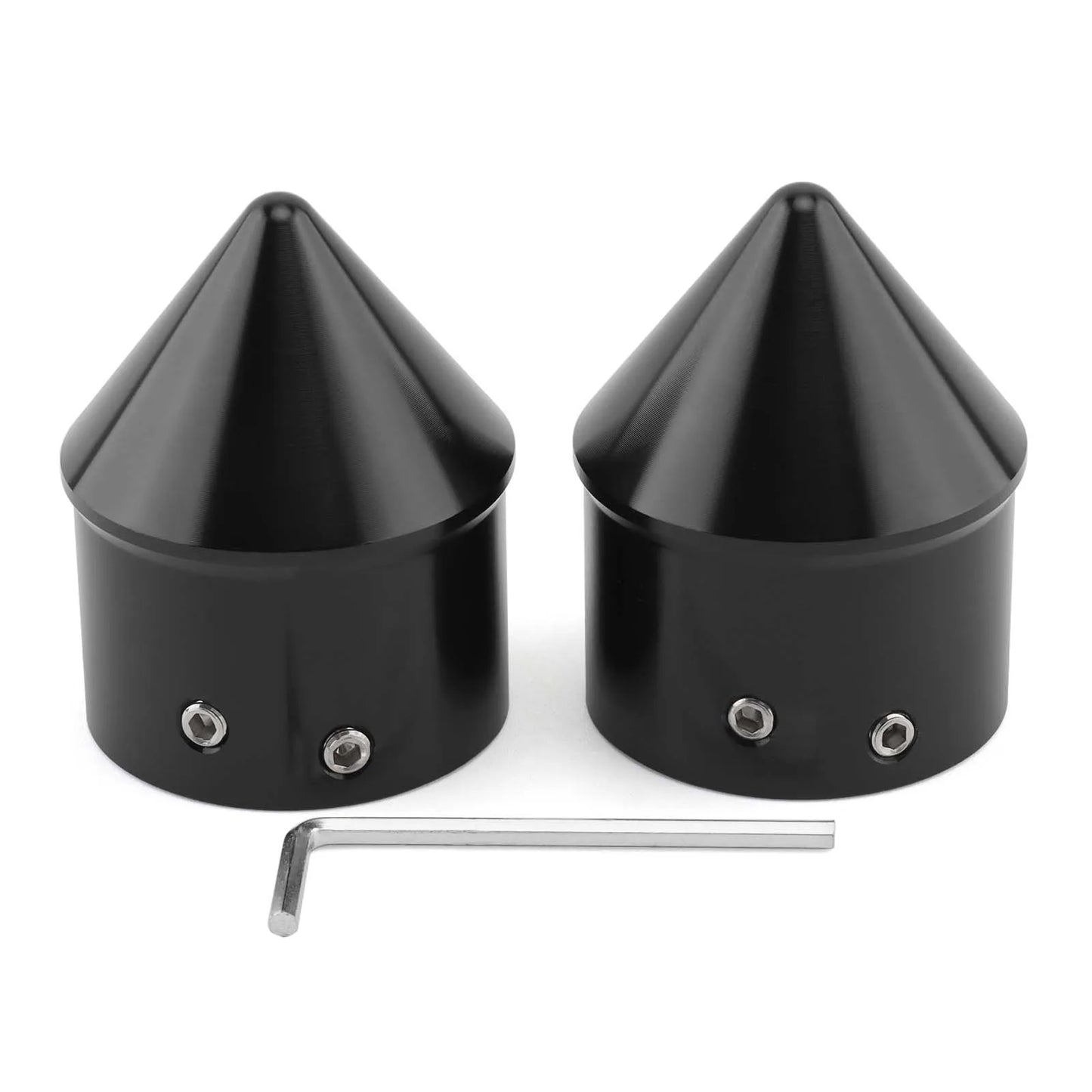 Motorcycle CNC Front Axle Nut Cover Cap Aluminum Black For Harley Sportster XL XG Touring FLHT FLHR FLTRX Dyna VRSC Softail