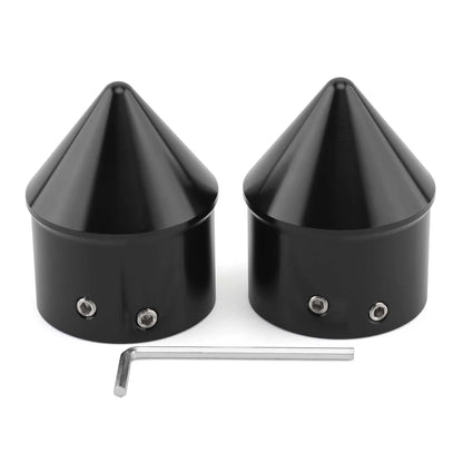 Motorcycle CNC Front Axle Nut Cover Cap Aluminum Black For Harley Sportster XL XG Touring FLHT FLHR FLTRX Dyna VRSC Softail
