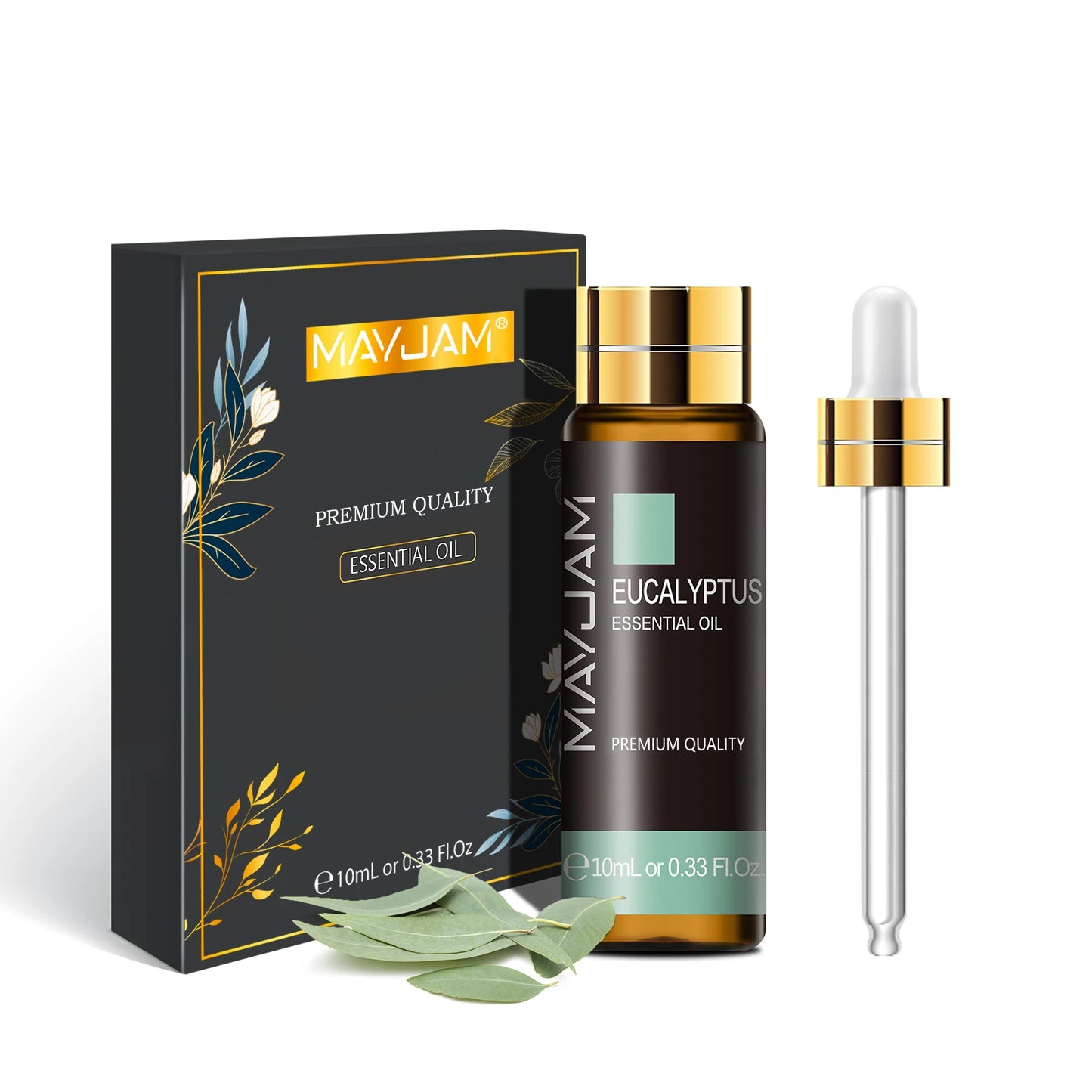 MAYJAM 10ml Pure Essential Oil Lavender Eucalyptus Vanilla Sandalwood Jasmine Bergamot Lemongrass Cinnamon Grapefruit 1pc