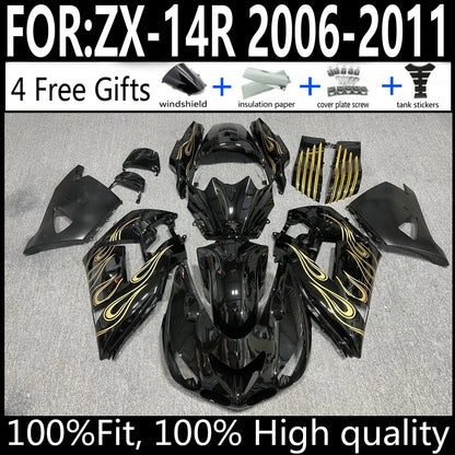 Kawasaki ZX-14R 06 07 08 09 10 11 ZX14R 2006-2011 Motorcycle Fairings Kit ABS Plastic Body Work Cowling Set Full Body