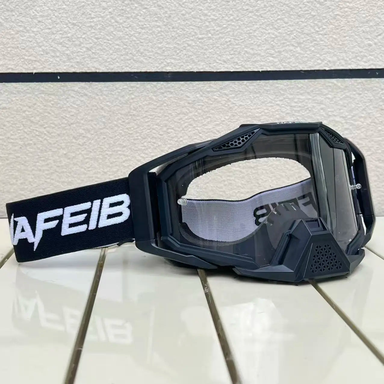 Motorcycle glasses with windproof lens for motocross, dirt bike, ATV, ski, sunglasses & outdoor cycling