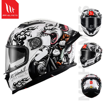 New MT Braker SV Motorcycle Helmet ECE DOT Certification Full face Double lens Racing off-road Helmet Capacetes Cascos Para Moto