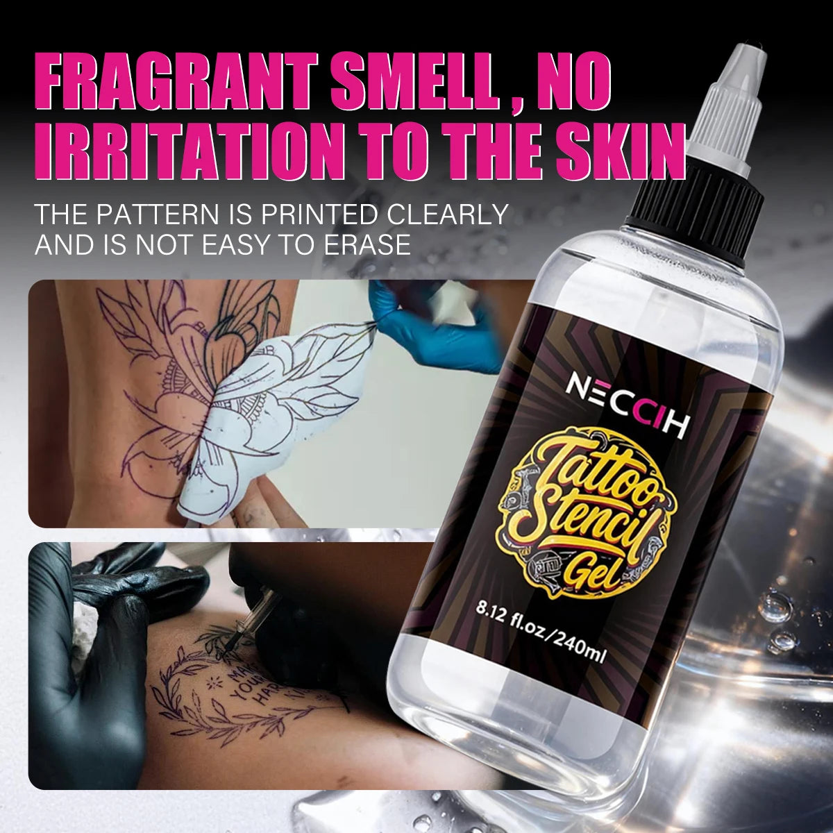 30/120/240ML Professional Tattoo Stencil Magic Gel Thermal Copier Tattoo Transfer Stuff Solution Cream Tattoo Ink Set