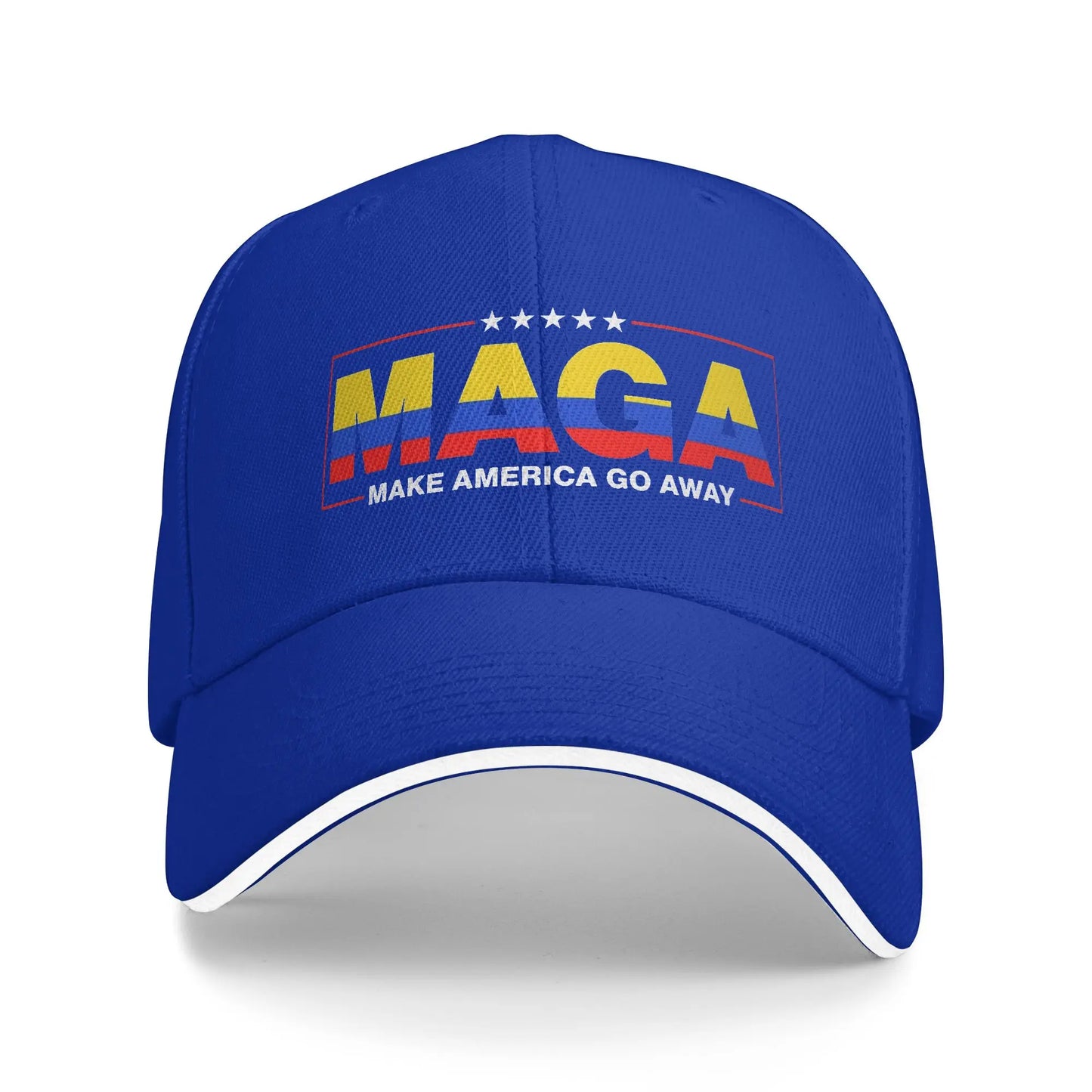 Women Men MAGA Make America Go Away Colombia Patriotic Flag Hat Adjustable Baseball Caps Casual Baseball Cap Sunscreen Hats