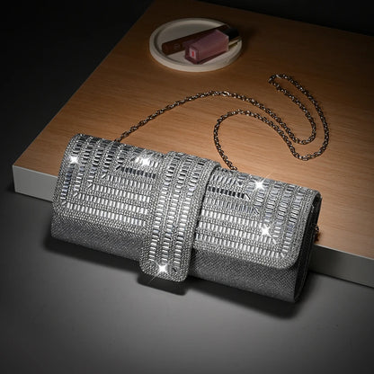 Diamond Hand Bag Women Crystal Party Bridal Clutch Wedding Evening Purse Satchels Rhinestone Envelope Dinner Handbag For Women