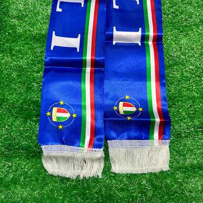SKY FLAG Italy scarf 13*140cm double printed Italia flag Stain Football Soccer Italy Italian National Flag Scarf  sport decora