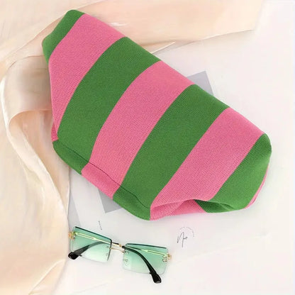 Summer Beach Clutch Bag for Women Woven Crochet Handbags Purses Knitting Dumpling Clutch Ruched Cute Cloud Casual Colorblock Bag