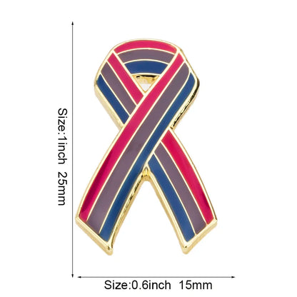 10PCS a lot Bisexual pride Flag Metal Lapel Pin Flag Pin Badge