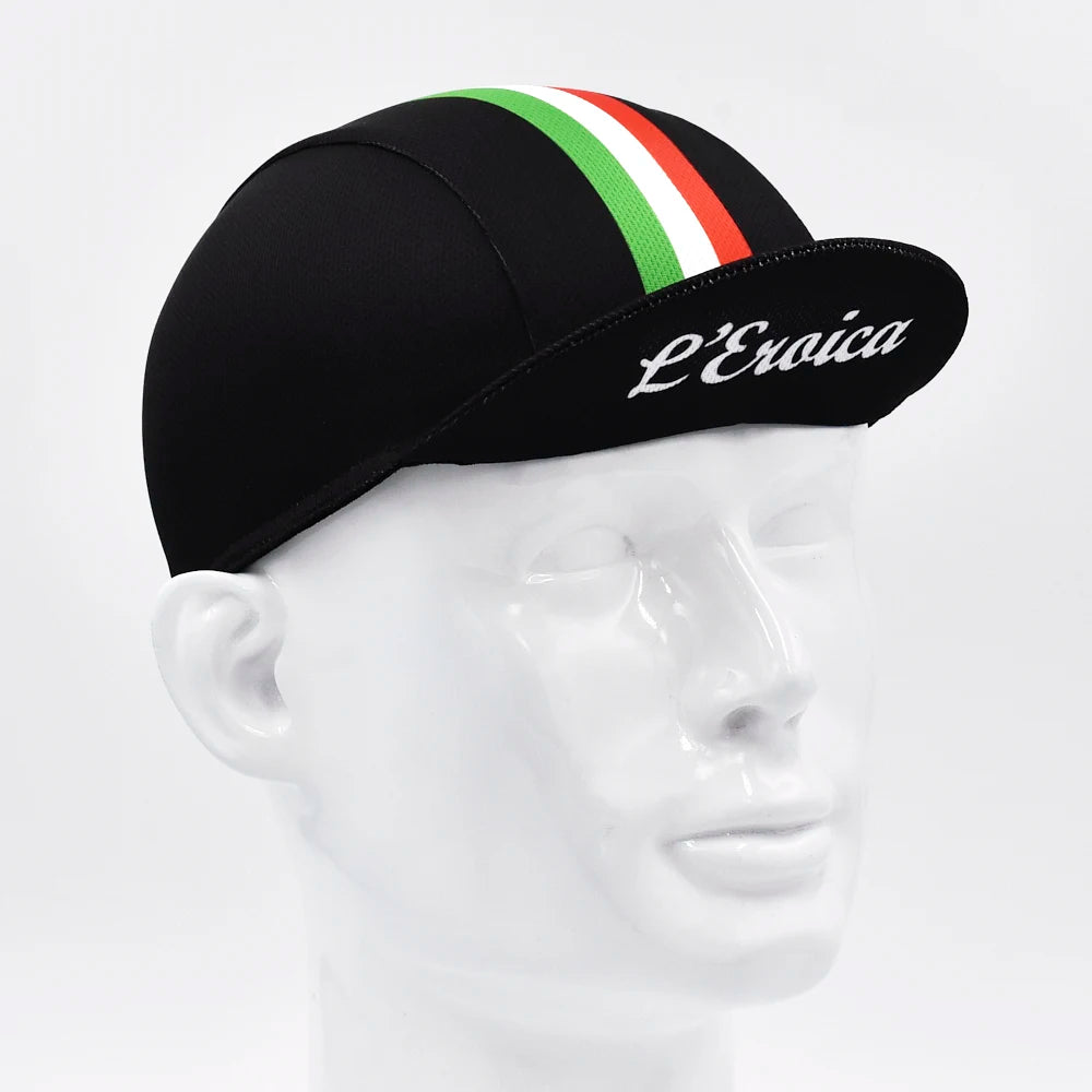Retro Italy Men's Cycling Cap Bicycle Hat Riding Outdoor Sports Running Fishing Caps