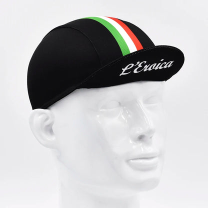 Retro Italy Men's Cycling Cap Bicycle Hat Riding Outdoor Sports Running Fishing Caps