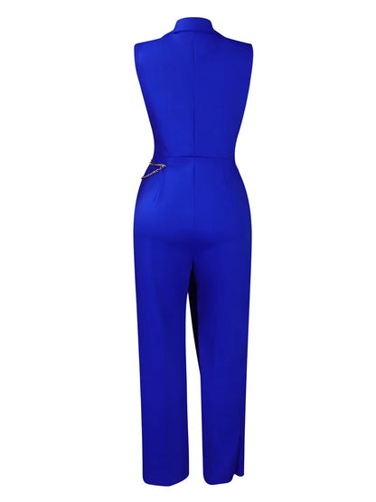 Wmstar Women's Jumpsuits One Piece Outfits Sleeveless Solid Office Lady Summer Sexy Playsuits Overalls Wholesale Dropshipping