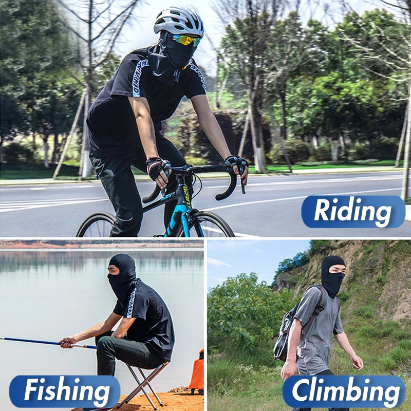 Balaclava Cycling Face Mask - Windproof Dustproof Multifunctional Headscarf Scarf Unisex Fashion Multi-Color for Motorcycle Fish