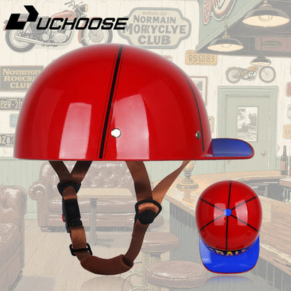 Vintage men's baseball caps motorcycle retro helmets ladybug helmets electric car baseball caps half helmets