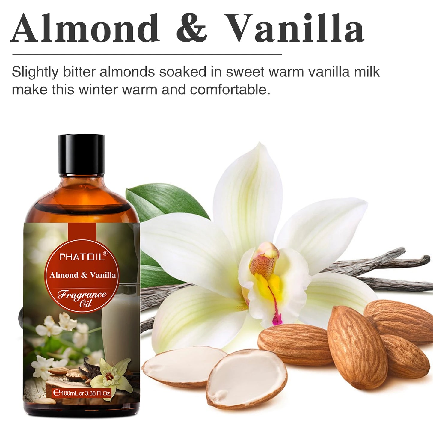 PHATOIL 100ML with Dropper Fragrance Oil For Diffuser Fruit Carnival Almond Vanilla Golden Vintage No.1 Lucifer's Letter Oils