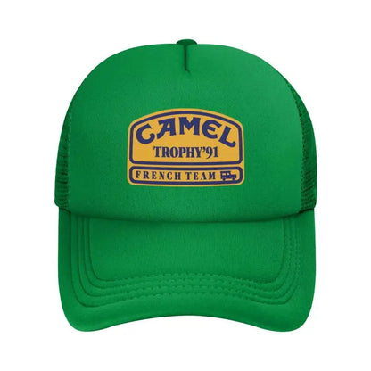 Camel Trophy 91 Print Mesh Baseball Cap Men Women Summer Sun Caps Street Hip Hop Hat Outdoor Sunshade Hat Daily