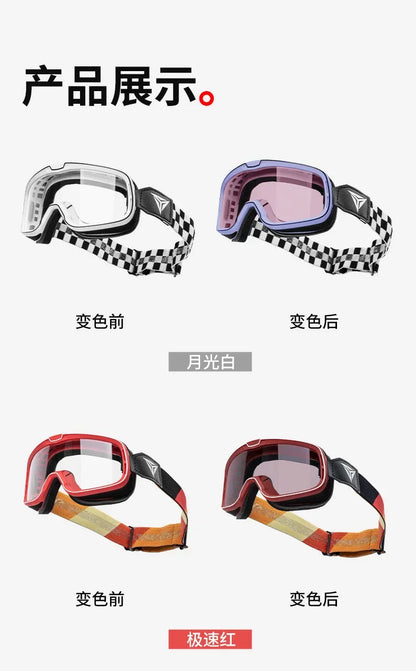 Motowolf Motocross Goggles Photochromic Windproof UV Protection Riding Glasses Men Women Outdoor Motorcycle Dustproof Eyewear