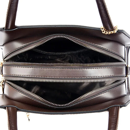Luxury Handbag Fashion Print Large Capacity Soft Leather Women Shoulder Crossbody Bag Leisure Designer Ladies Purses and Handbag