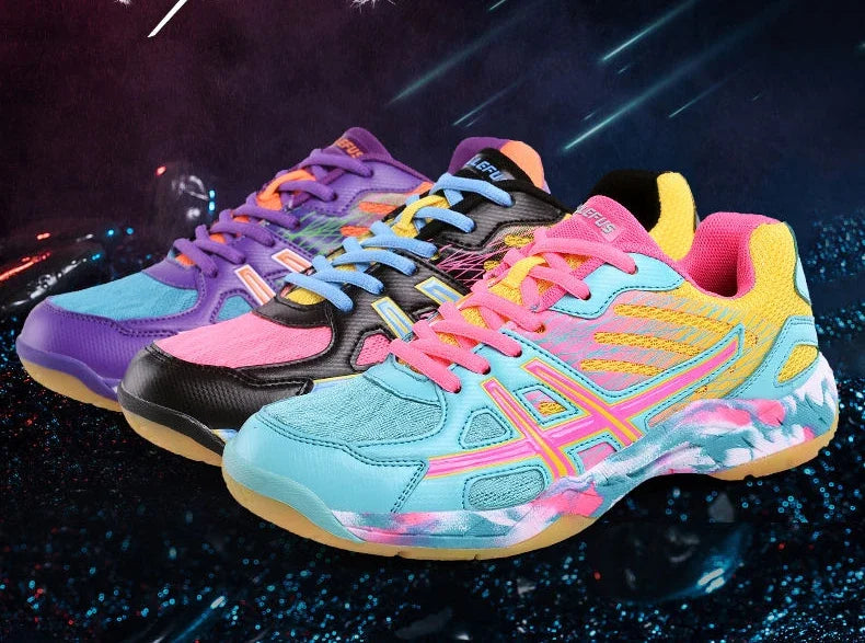 Women Sneakers Men Badminton Shoes Light Black Breathable Female Outdoor Sports Training Women Athletics Sports Pink