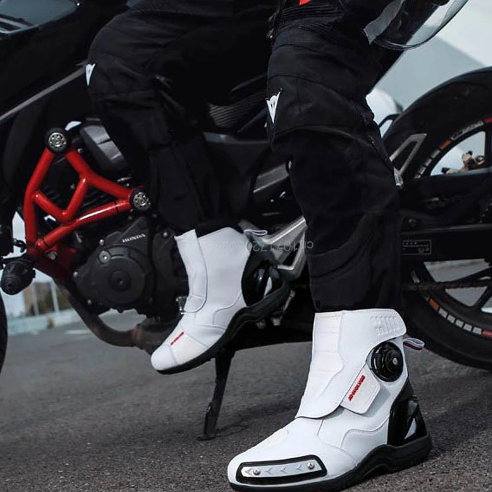 Motorcycle Boots Racing Off-road Shoes Breathable Non-slip High-top Motorcycle Professional Waterproof Mountain Bike Boots