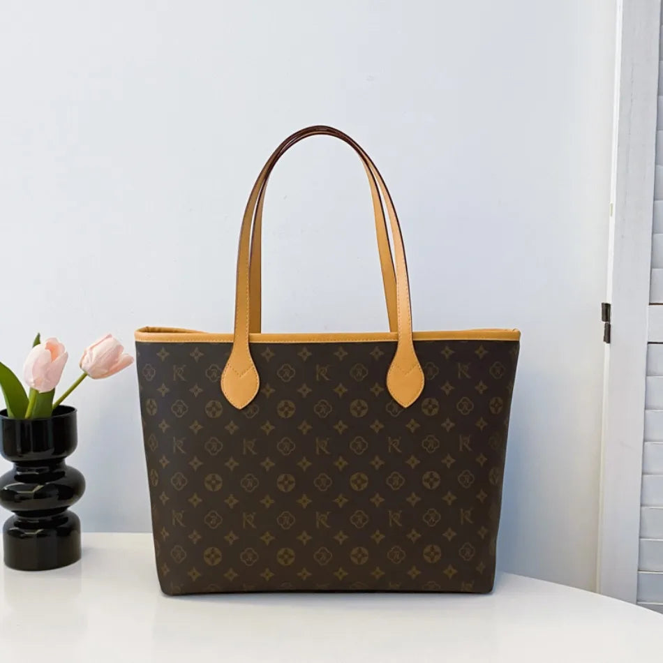 Luxury High Capacity Tote Bags for Women 2024 High Quality Soft Leather Shoulder Bag Designer Female Casual Shopping Handbag Sac