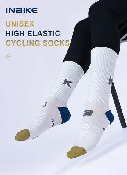 INBIKE Professional MTB Cycling Socks for Men Compression Bicycle Riding Socks Bike Stockings Man Soccer Sports Running Socks