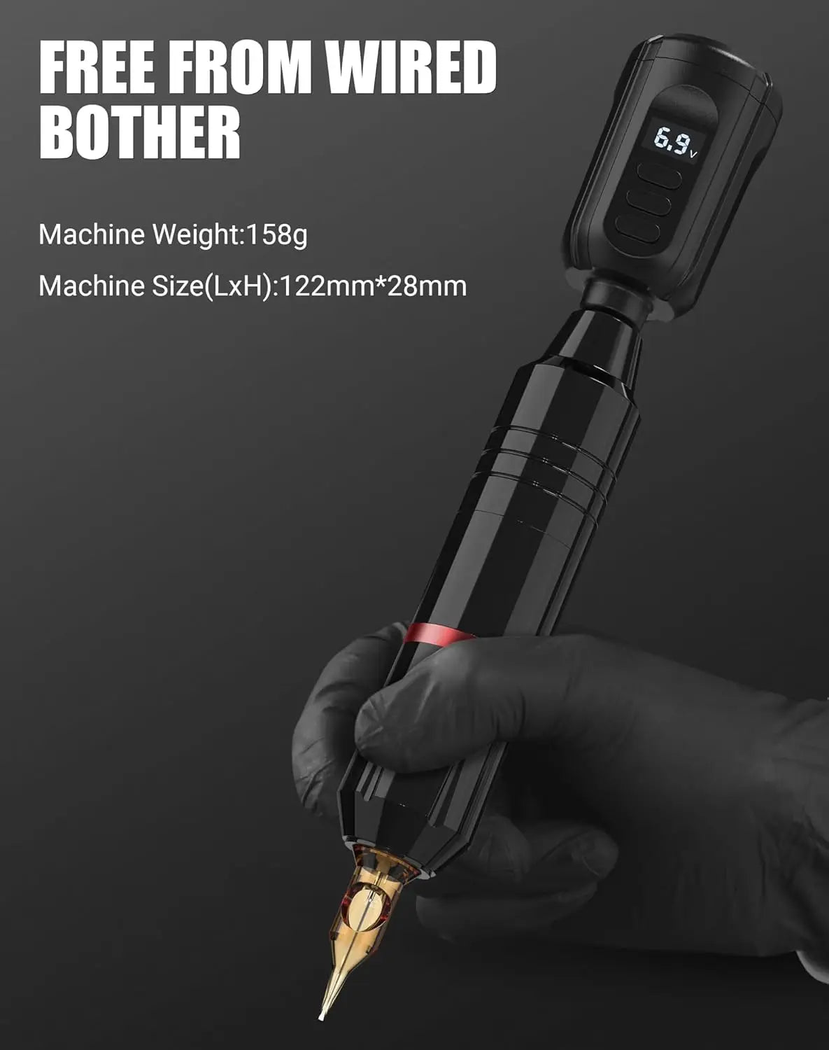 Complete Wireless Tattoo Machine Kit with 2 Batteries, 20 Needles, and 14 Ink Colors for Professional Tattooing Supplies