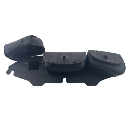 3 Pouch Batwing Fairing Windshield Saddle Bag For Harley Touring Electra Glide Street Glide Tri Glide Ultra Classic 1996-2013