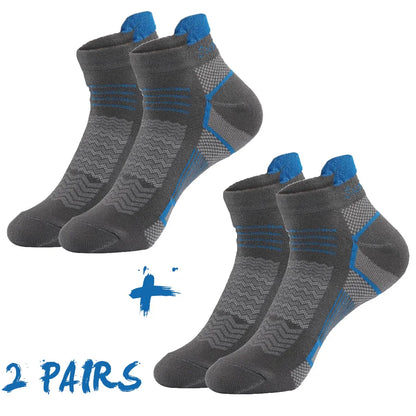 2 Pairs/Lot Running Socks Men Sport Outdoor Casual Cotton Red Stripes Compression Black Colorful Sock Male Gifts 21 Colors