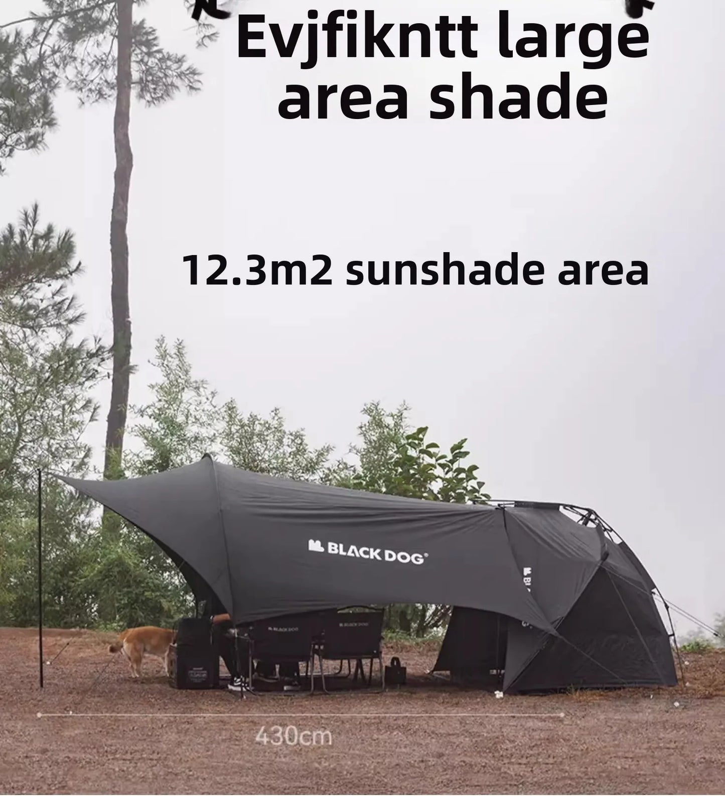 Naturehike BLACKDOG Camping Automatic Tent Waterproof Sun Shelter Beach for 2-3 People Outdoor Travel Picnic 150D Dome Tent New