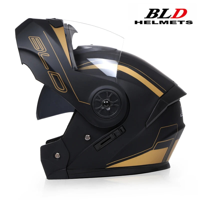 DOT Approved Personalised Flip Up Motorcycle Helmet For Men Women Safety Downhill Motocross Racing Modular Full Face Casco Moto