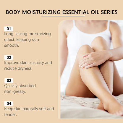 Vanilla Body Oil Improve Dryness Skin Increase Elasticity Relieve Roughness Hyaluronic Acid Body Oil Quick-Absorb Skin Care