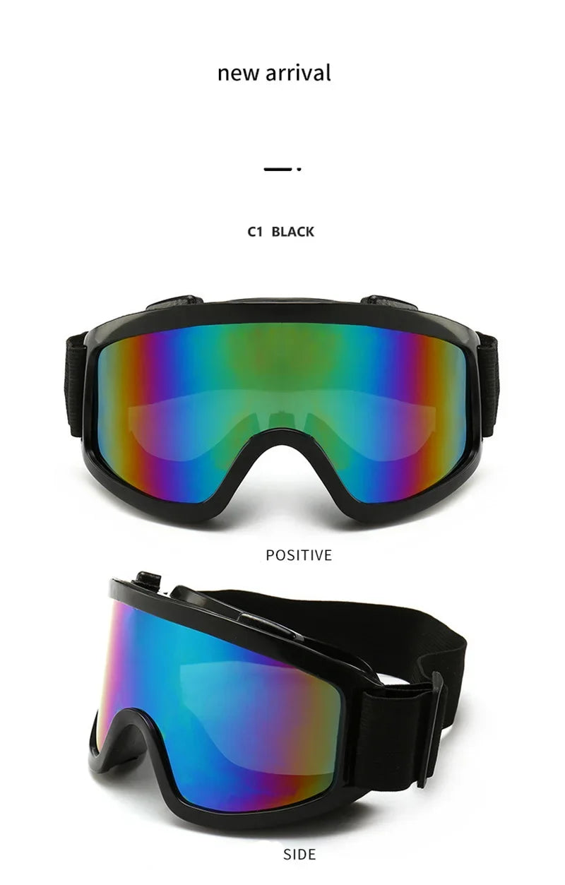 Protective Glasses Motorcycle Helmet Outdoor Sports Windproof Dustproof Eye Glasses Ski Snowboard Goggles Motocross Riot Contr