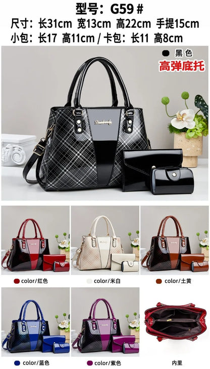 3Piece Set Women's Bag 2025 Trend New in Fashion Niche Ladies Shoulder Tote Bags for Women Shopping & Travel Bag Women Handbag