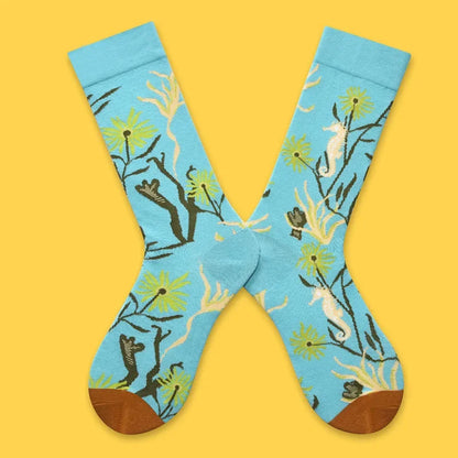 2024 Autumn and winter new socks female French plant series in high tide women's socks  designer socks