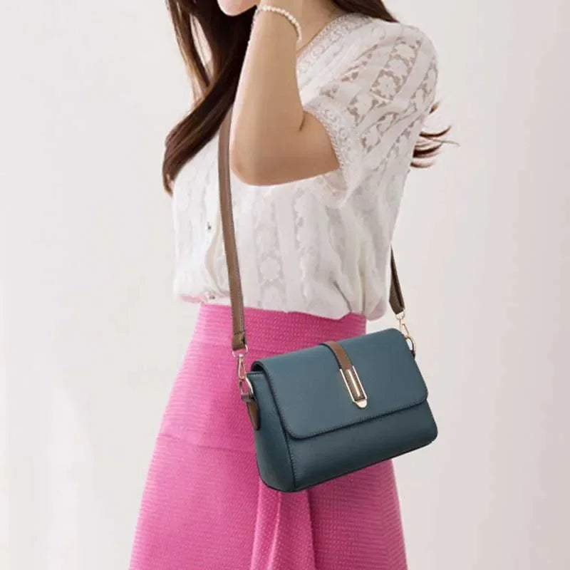 Fashion Crossbody Bag PU Leather Messenger Bag Versatile Sling Shoulder Women's Bag Small Handbags Sac A Main Femme Bolsas