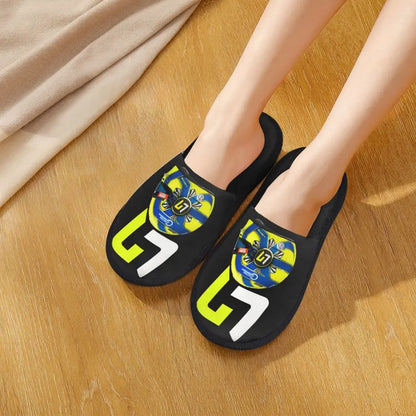 Custom British Lando Norris Racing Driver Guest Slippers for Spa Women House Slipper