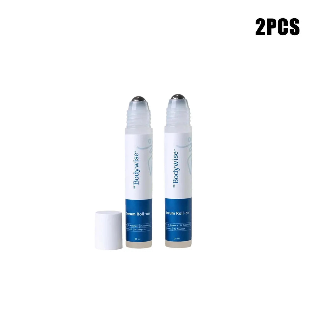 1-5pcs Bodywise Roll-On Ball Hair Growth Serum - Natural Rosemary Plant Essence Strengthen Hair Roots Gently Nourishes Scalp