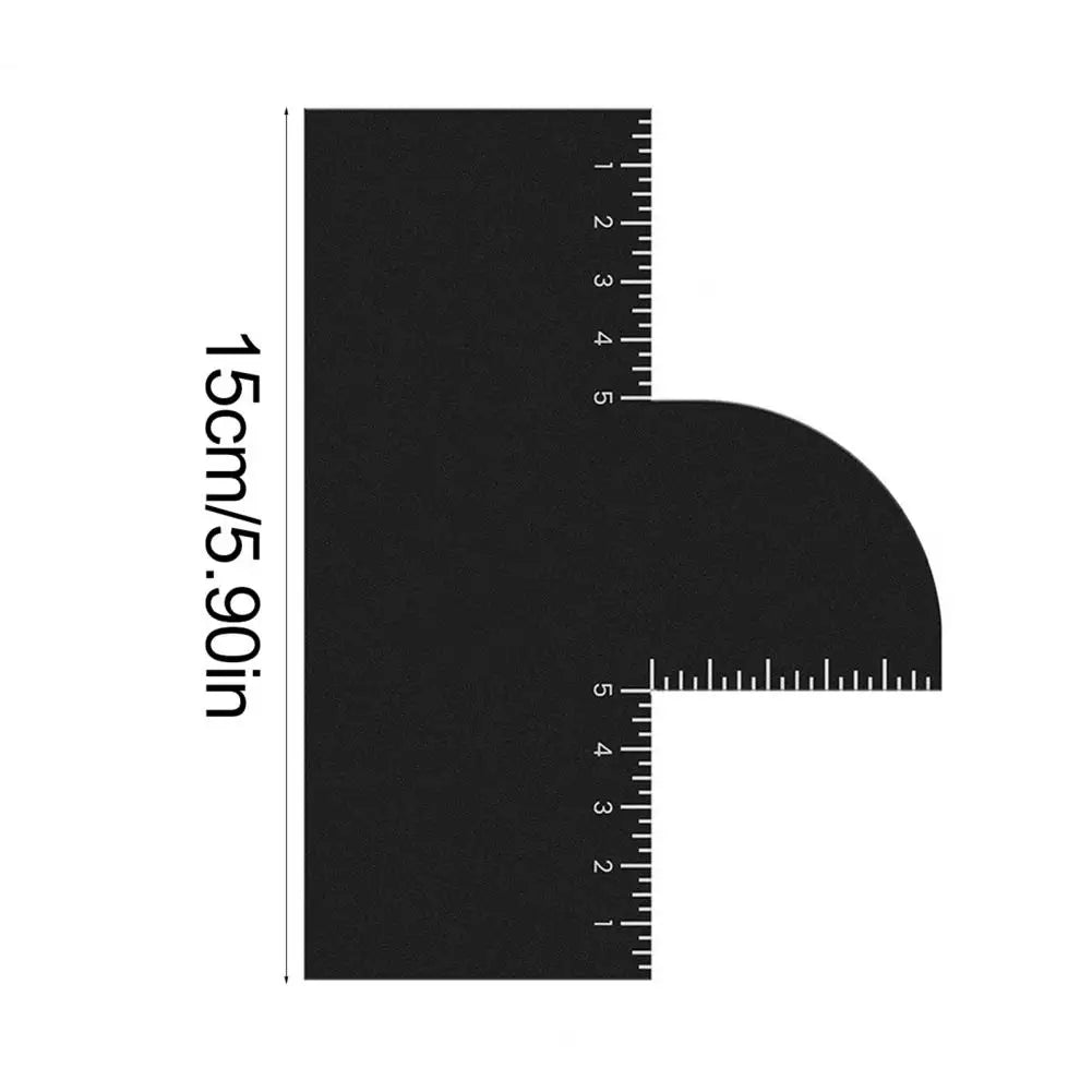 1/2Pcs Men Hair Styling Template Barber Haircut Card with Measurement Indicator Men Hairline Beard Lineup Guide Haircut Template