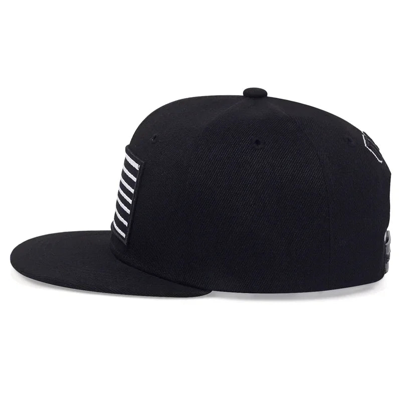 Unisex American Flag Embroidery Hip-hop Hats Spring Autumn Outdoor Adjustable Casual Baseball Caps Sunscreen Hat Sports Cap
