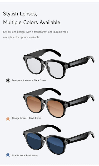 2026 New Smart Glasses Listening To Music Open Listening AI Translation AI Voice Assistant AI Image Recognition Smart Glasses