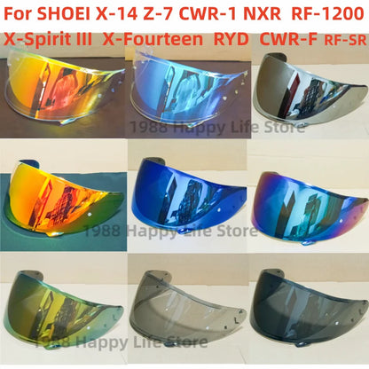 Helmet Visor for SHOEI X14 X-14 Z7 Z-7 CWR-1 CWR1 NXR RF-1200 RF1200 X-Spirit3 X-Spirit III X-Fourteen RYD CWR-F RF-SR Shield