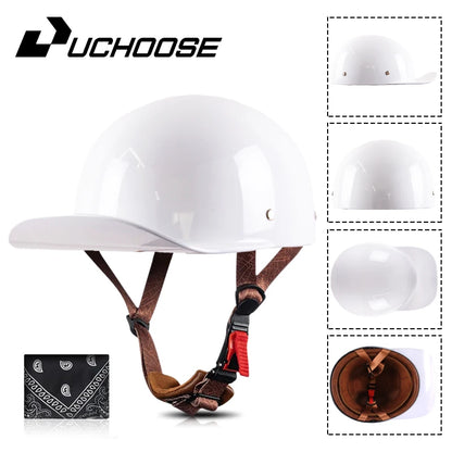 Adult Open Face Summer Retro Motorcycle Vintage Half Helmet Baseball Cap Helmets Children Riding Motocross Men Women