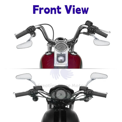 Motorcycles Rear Side Mirrors Rear view For Harley Honda Road King Touring Sportster Fat Boy Softail Bobber Chopper Street Glide