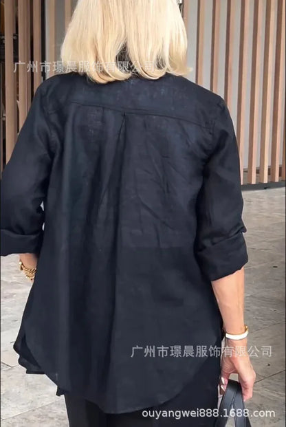 2026 Elegant 2-Piece Sets For Women Womens Cardigan Shirt Top Summer Solid Color Casual Shorts Two Piece New In Matching Sets