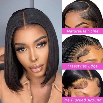 Straight Virgin Hair T13x6 Lace Front Wig Cap with Adjustable Straps,  Natural Hairline Transparent Lace Frontal Only Wig Cap