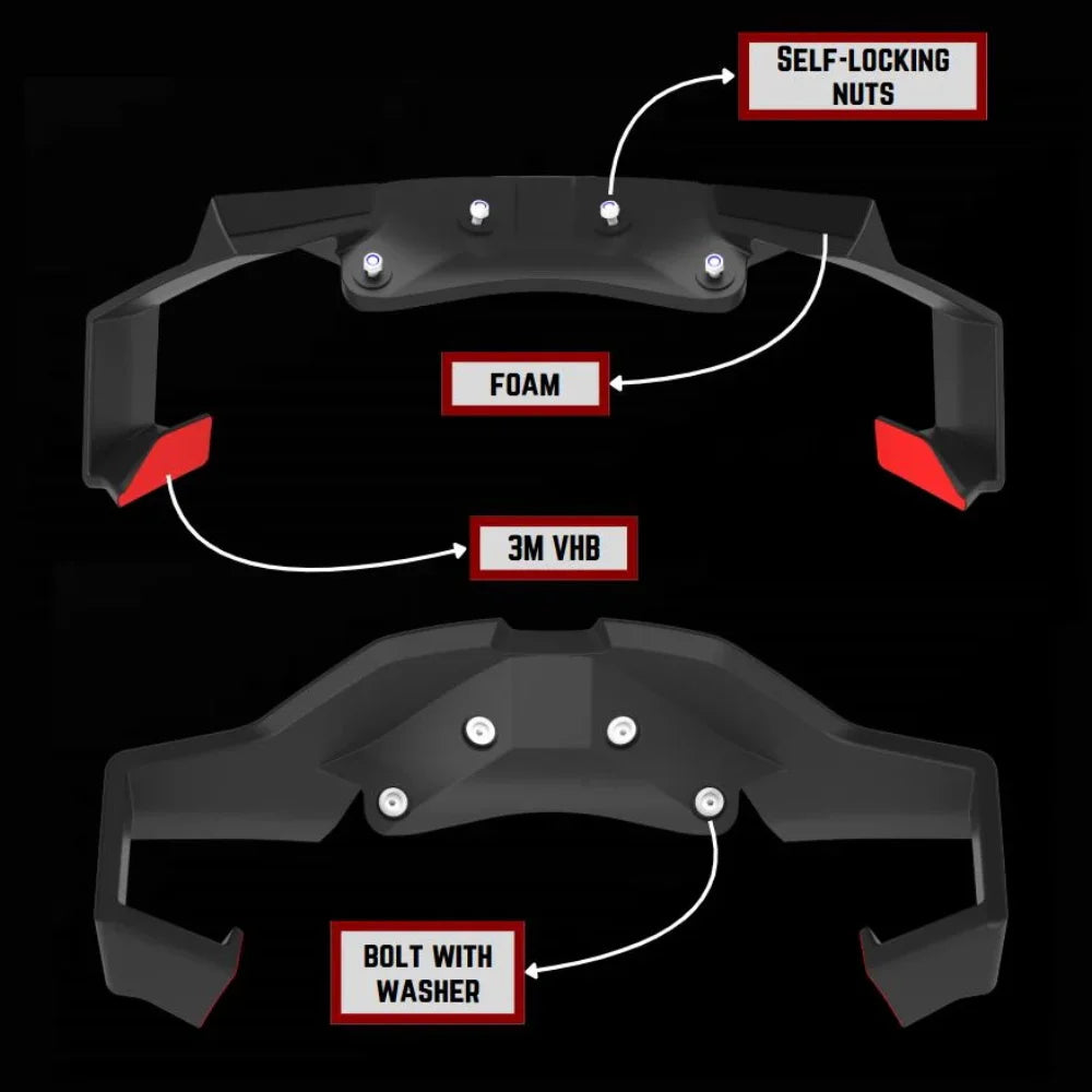 For BMW S1000RR 2015-2018 Wind Wing Aerodynamics Fairing Winglets GP WING Motorcycle Front Spoiler Lower spoiler Front Lip